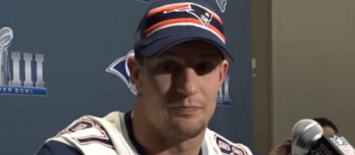 Rob Gronkowski won three Super Bowl rings with the Patriots. - [NESN / YouTube screencap]