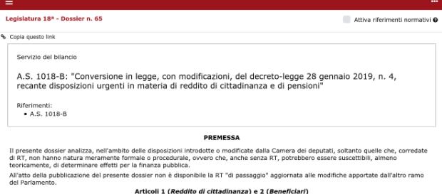 Pensioni anticipate quota 100 e Reddito di cittadinanza: prosegue l'esame in Senato Pensioni anticipate quota 100 e Reddito di cittadinanza: prosegue l'esame in Senato