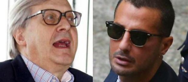 Vittorio Sgarbi e Fabrizio Corona Vittorio Sgarbi e Fabrizio Corona