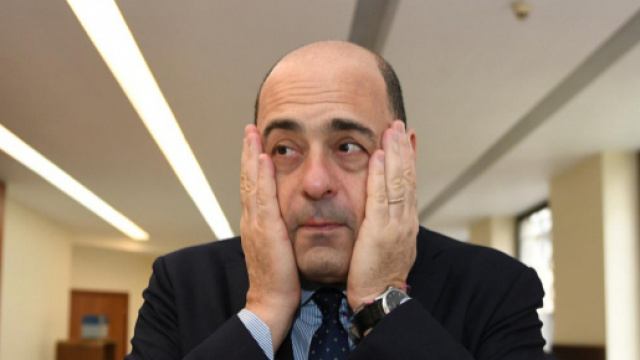Il segretario Pd Nicola Zingaretti criticato dai renziani dopo la sconfitta in Basilicata