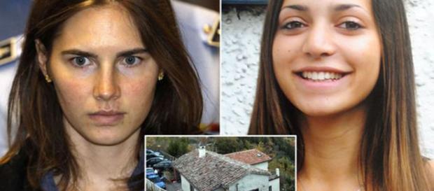 Amanda Knox e Meredith Kercher, nel riquadro la villetta di Perugia dove la studentessa inglese trovò la morte. Amanda Knox e Meredith Kercher, nel riquadro la villetta di Perugia dove la studentessa inglese trovò la morte.