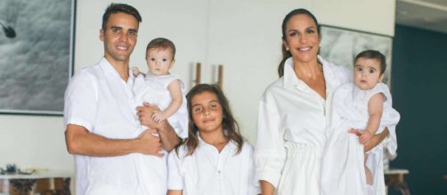 Ivete Sangalo com o marido e os filhos. (Arquivo Blasting News)