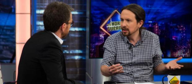 Pablo Iglesias y Pablo Motos en Antena 3 Pablo Iglesias y Pablo Motos en Antena 3