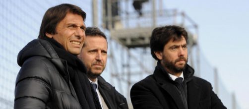 Antonio Conte, Fabio Paratici e Andrea Agnelli (foto: sportfair.it)