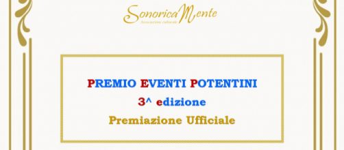 Locandina della III° EDIZIONE del "Premio Eventi Potentini"