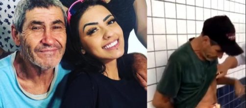 MC Mirella ajuda senhor Vanderlei. (Reprodução/Instagram/Twitter)
