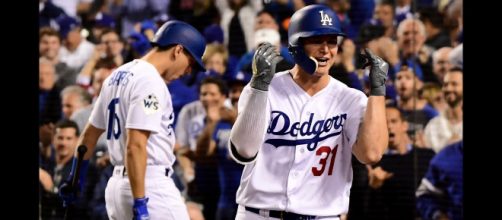 The Dodgers' Joc Pederson was amongst the stars on MLB Opening Day 2019. [Image via MLB/YouTube]