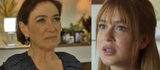 Valentina e Luz em 'O Sétimo Guardião' (Reprodução/TV Globo) Valentina e Luz em 'O Sétimo Guardião' (Reprodução/TV Globo)