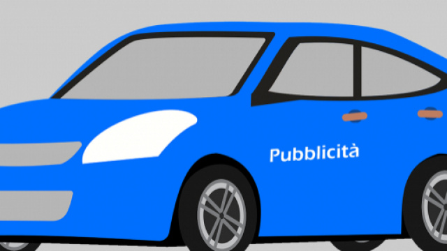 Auto pubblicitaria (immagine vettoriale)