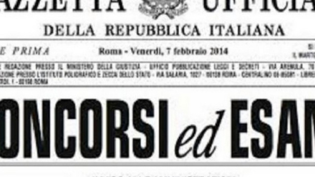 Concorso per differenti ruoli professionali.