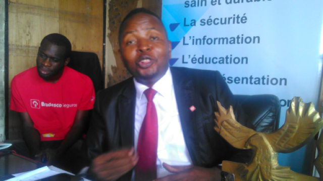 Le président de la LCC Delor Magelan Kamseu Kamgaing © Odile Pahai