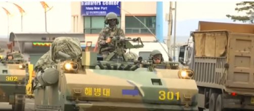 Annual U.S. - South Korean Military Drills Get Underway. [Image source/NBC News YouTube video]
