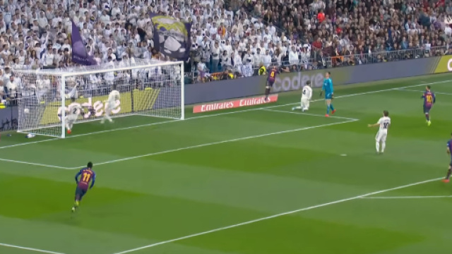 Real Madrid vs Barcelone : but de Rakitic à Santiago Bernabeu.