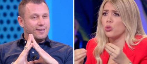 Cassano e Wanda Nara a Tiki Taka.