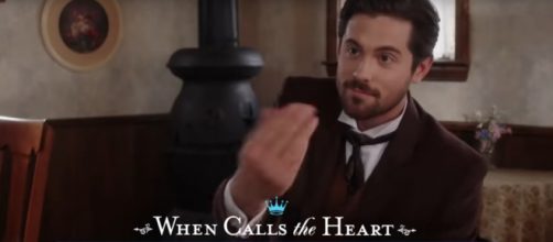 Chris McNally gets a mixed reception as Lucas Bouchard on When Calls the Heart. [Image source:TVPromos-YouTube]