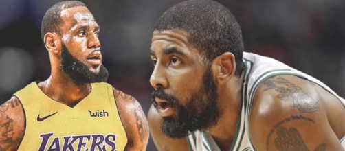 Former teammates LeBron and Kyrie continue their struggles with new teams as well as fan and media pressure. [Image via WavyHoops/YouTube]