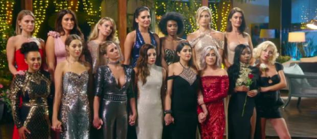 15 single ladies prepare for the first Rose Ceremony of the series (Image credit: The Bachelor UK/Channel 5) 15 single ladies prepare for the first Rose Ceremony of the series (Image credit: The Bachelor UK/Channel 5)