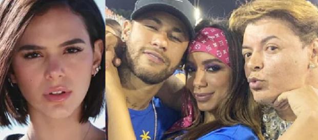 Anitta, Bruna Marquezine e Neymar em polêmica (Foto: Reprodução/ Instagram) Anitta, Bruna Marquezine e Neymar em polêmica (Foto: Reprodução/ Instagram)