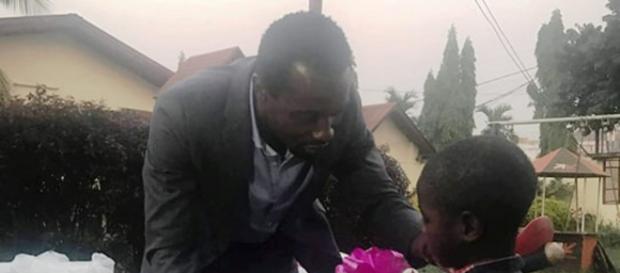 Igor Biwole lors d'un don au CAED en Décembre 2018 (c) Igor Biwole Igor Biwole lors d'un don au CAED en Décembre 2018 (c) Igor Biwole
