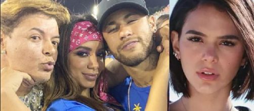 Anitta, Bruna Marquezine e Neymar envolvidos em polêmica. (Foto: Reprodução/Instagram)