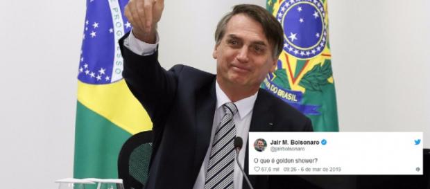 Bolsonaro usa conta do Twitter para fazer pergunta indiscreta (Reprodução Twitter) Bolsonaro usa conta do Twitter para fazer pergunta indiscreta (Reprodução Twitter)