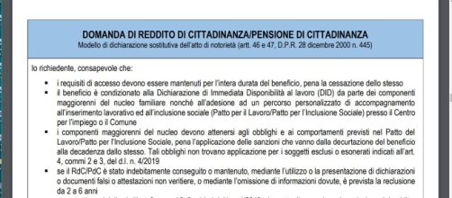 Come compilare la domanda del reddito di cittadinanza