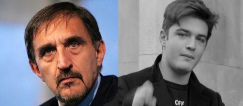 Ignazio La Russa a sinistra, suo figlio Leonardo Apache a destra.