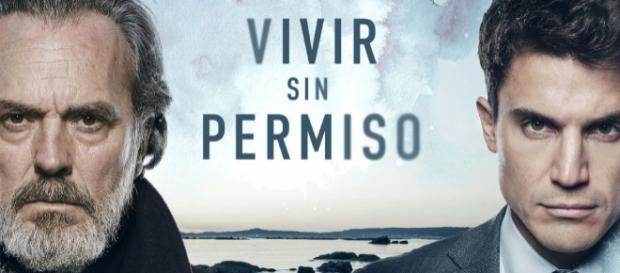 José Coronado y Álex González en Vivir sin permiso José Coronado y Álex González en Vivir sin permiso