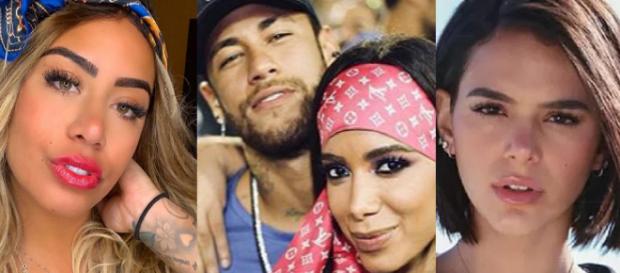 Rafaella, Bruna e Neymar em mais um dia de polêmicas. (Foto: Reprodução/Instagram) Rafaella, Bruna e Neymar em mais um dia de polêmicas. (Foto: Reprodução/Instagram)