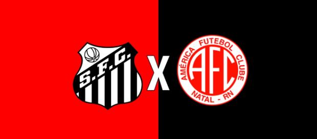 Santos x América-RN: ao vivo (Montagem: Diogo Marcondes) Santos x América-RN: ao vivo (Montagem: Diogo Marcondes)