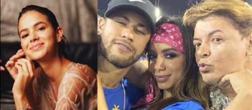 Bruna, Neymar, Anitta e David Brazil. (Foto: Reprodução/Instagram)