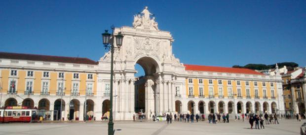 Arco de la Rua Augusta, en la Praça do Comércio Arco de la Rua Augusta, en la Praça do Comércio