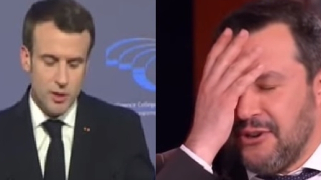 Lo spot di Macron fa discutere per il fatto che inserisca Matteo Salvini tra i nemici