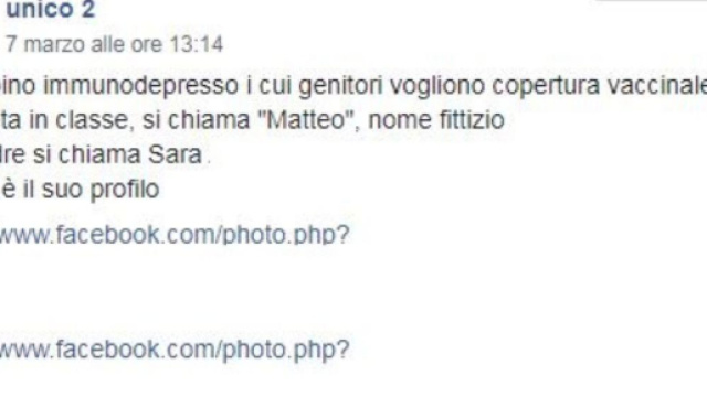 Vaccini: I no vax schedano la famiglia del bambino che ha sconfitto la leucemia