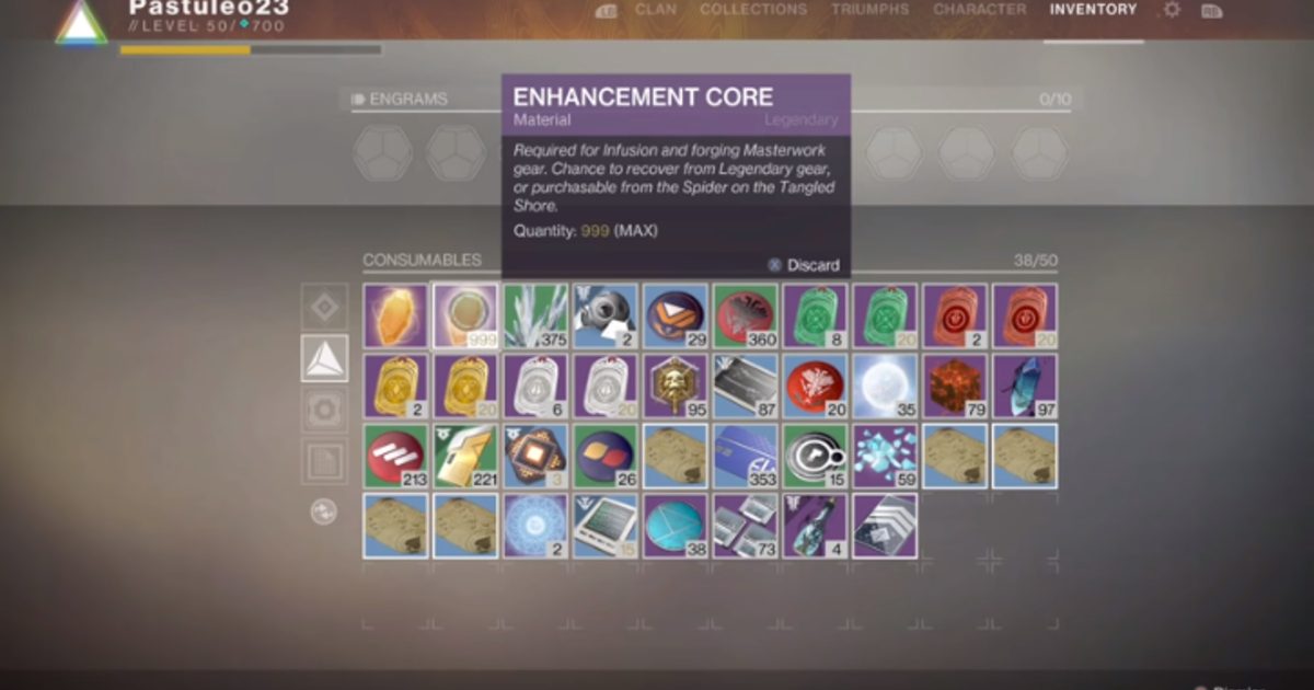 Destiny 2 The Future of Enhancement Cores in Season 7, Hotfix 2.2.1.1