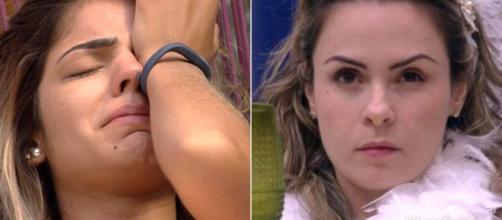 Hariany e Ana Paula foram expulsas por agressão (Reprodução/TV Globo)
