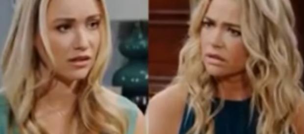 Flo will confess to Shauna the details of the baby switch. - [B&B Spoilers / YouTube screencap Flo will confess to Shauna the details of the baby switch. - [B&B Spoilers / YouTube screencap