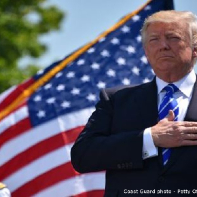 Donald Trump calls for investigators to be investigated ahead of Mueller report - Image credit - Patrick Kelley | Coastguard