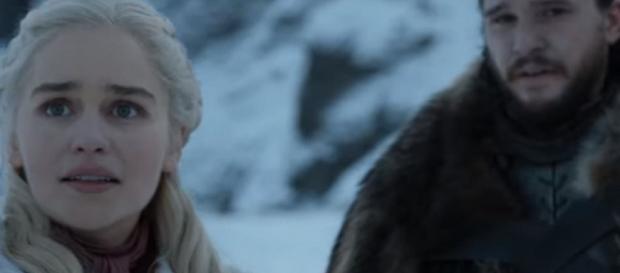 Jon Snow and Daenerys Targaryen rode the dragons together. Photo: screencap via GameofThrones/ YouTube Jon Snow and Daenerys Targaryen rode the dragons together. Photo: screencap via GameofThrones/ YouTube
