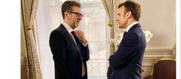 Matteo Salvini e Giorgia Meloni all'attacco di Fabio Fazio e di Macron Matteo Salvini e Giorgia Meloni all'attacco di Fabio Fazio e di Macron