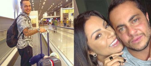 Thammy Miranda se mostrou empolgado ao embarcar com a esposa para os EUA. (Reprodução/Instagram@thammymiranda).