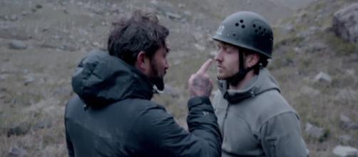 Ant Middleton unhappy with Made In Chelsea's Sam Thompson's joker ways (Image credit: SAS:Who Dares Wins/4OD)