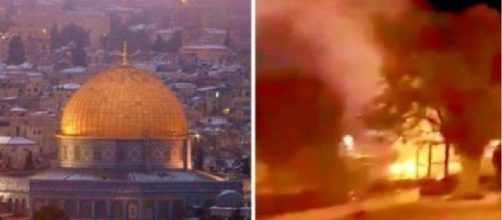 Gerusalemme, incendio alla moschea di al-Aqsa.