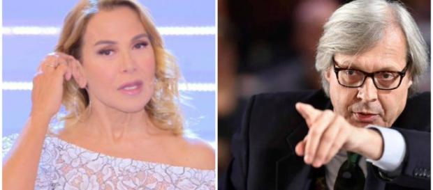 Barbara D'Urso umiliata da Sgarbi in diretta tv. Barbara D'Urso umiliata da Sgarbi in diretta tv.