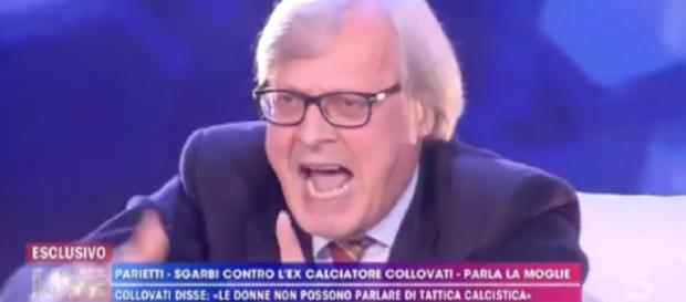Sgarbi sbotta dalla D'Urso: 'Ho visto Vladimir Luxuria che batteva sulla strada' Sgarbi sbotta dalla D'Urso: 'Ho visto Vladimir Luxuria che batteva sulla strada'