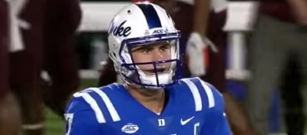 The Patriots could take Duke's Daniel Jones in the first round. - [Stadium / YouTube screencap The Patriots could take Duke's Daniel Jones in the first round. - [Stadium / YouTube screencap