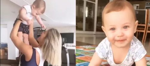 Andressa brinca com os bebês e compartilha a rotina da família. (Reprodução/Instagram/@andressasuita)
