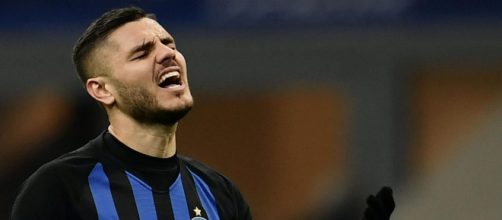 Mauro Icardi contestato dagli ultrà dell'Inter