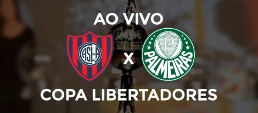 San Lorenzo x Palmeiras ao vivo (montagem Diogo Marcondes)