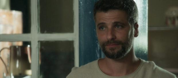 Gabriel de 'O Sétimo Guardião' (Reprodução TV Globo) Gabriel de 'O Sétimo Guardião' (Reprodução TV Globo)